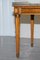 Table Basse Antique en Marqueterie avec Plateau en Marbre Épais et Rail de Galerie en Laiton, France 9