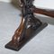 Italian Ornately Hand Carved Oak Side Table with Solid Marble Top, 1840s, Image 11