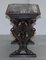 Italian Ornately Hand Carved Oak Side Table with Solid Marble Top, 1840s, Image 20