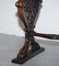 Italian Ornately Hand Carved Oak Side Table with Solid Marble Top, 1840s, Image 10