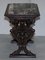 Italian Ornately Hand Carved Oak Side Table with Solid Marble Top, 1840s 15