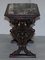 Italian Ornately Hand Carved Oak Side Table with Solid Marble Top, 1840s, Image 15