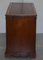 Antique Victorian Burr Walnut Twin Pedestal Partner Desk with Brown Leather Top, Image 17