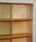 Vintage Oak Stacking Library Legal Bookcases with Glass Sliding Doors, 1972, Set of 2, Image 9