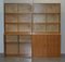 Vintage Oak Stacking Library Legal Bookcases with Glass Sliding Doors, 1972, Set of 2 2