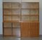 Vintage Oak Stacking Library Legal Bookcases with Glass Sliding Doors, 1972, Set of 2, Image 2