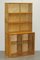 Vintage Oak Stacking Library Legal Bookcases with Glass Sliding Doors, 1972, Set of 2 15