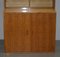 Vintage Oak Stacking Library Legal Bookcases with Glass Sliding Doors, 1972, Set of 2 5