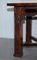 Tavolo da refettorio in stile Art Nouveau con gambe intagliate, Immagine 8