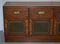 Flamed Mahogany and Green Leather Military Campaign Sideboard 3