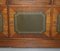 Flamed Mahogany and Green Leather Military Campaign Sideboard, Image 6