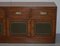 Flamed Mahogany and Green Leather Military Campaign Sideboard 4