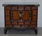 Antique Chinese Burr Elm & Brass Engraved Sideboard 2