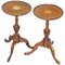 Hardwood Sheraton Revival Tripod Side Tables, Set of 2, Image 1