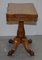 Very Circa 1835 William Iv Antique Pollard Oak Folding Card Pedestal Table, Image 14