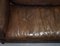 Vintage Brown Leather Sofa 15