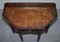 Pugin Style Brown Leather Studded Console Table 4