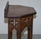 Pugin Style Brown Leather Studded Console Table, Image 13