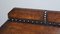Pugin Style Brown Leather Studded Console Table, Image 6