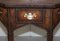 Pugin Style Brown Leather Studded Console Table, Image 8