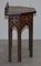 Pugin Style Brown Leather Studded Console Table, Image 12