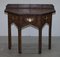 Pugin Style Brown Leather Studded Console Table 2