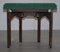 Pugin Style Brown Leather Studded Console Table 16