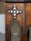 Pugin Style Brown Leather Studded Console Table 14