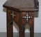 Pugin Style Brown Leather Studded Console Table 17
