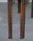 Pugin Style Brown Leather Studded Console Table 15