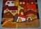 Large Shag Pile Rug with Houses 4