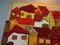 Large Shag Pile Rug with Houses 7