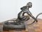 Art Deco Marble & Bronze Statue Table Lamp 18