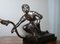 Art Deco Marmor & Bronze Statue Tischlampe 11