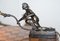 Art Deco Marmor & Bronze Statue Tischlampe 10