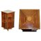 Burr Walnut & Hardwood Revolving Bookcase, 1900s, Image 1