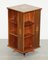 Burr Walnut & Hardwood Revolving Bookcase, 1900s 3