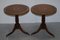 Burr Walnut Marquetry Inlay Side Tables, Set of 2 2