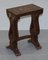 Chinese Brown Lacqurered Tables, 1880s, Set of 4, Image 2