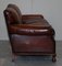 Victorian Brown Leather Sofa, Image 16