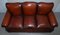 Victorian Brown Leather Sofa 9