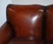 Victorian Brown Leather Sofa 8