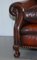 Victorian Brown Leather Sofa 12