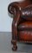 Victorian Brown Leather Sofa, Image 12