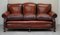 Victorian Brown Leather Sofa 2