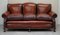 Victorian Brown Leather Sofa, Image 2