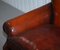 Victorian Brown Leather Sofa 11