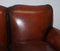 Victorian Brown Leather Sofa 6