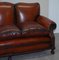 Victorian Brown Leather Sofa 5