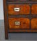 Victorian Whisky Brown Leather Chest of Drawers 9